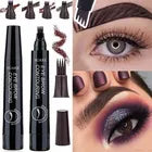Delineador de Cejas 4 Puntas – Tinta Semi-Permanente #05 Black