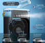 AIR COOLER©3 en 1 | Mini Ventilador Portátil con Humidificador