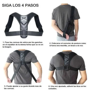 CORRECTOR DE POSTURA 4 TIRAS - FENG FU